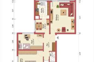 Sanierte 3,5-Raum-Wohnung mit Balkon und Einbauküche in Koblenz – Geisbachstraße 24, 56072 Metternich, Koblenz – Vorschaubild 11