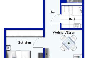 2-Zi-Wohnung  mit Sonnenbalkon in S-Süd zu verkaufen


 – Die vollständige Adresse der Immobilie erhältst du vom Anbieter., 70199 Heslach, Stuttgart – Vorschaubild 5