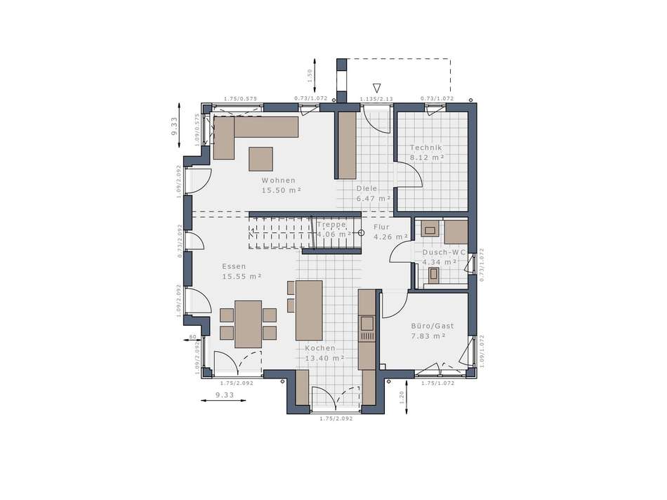 Grundriss Erdgeschoss