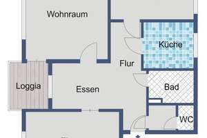 Komfortable Etagenwohnung mit Aufzug und Loggia in Hanau Weststadt – Karlsbader Straße 5, 63454 Kesselstadt, Hanau – Vorschaubild 3