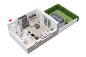 Gemütliche 3-Zimmer-EG-Wohnung im Neubau in Münster Hiltrup mit Terrasse Garten & PKW-Stellplatz – 48165 Hiltrup-Mitte, Münster – Vorschaubild 28