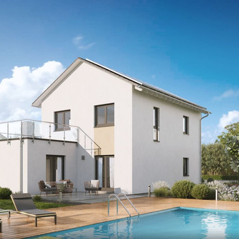 modernes Einfamilienhaus mit Grundstück in Gemeinderandlage