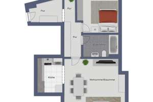 Citynahe bezugsfreie Wohnung im Josefsviertel...mit Balkon und TG -Stellplatz – Die vollständige Adresse der Immobilie erhältst du vom Anbieter., 48153 Josef, Münster – Vorschaubild 9