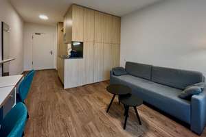 Möbliertes Studio 4.OG im Fritz Tower, Concierge und Gym – Lehrter Strasse 24b, 10557 Moabit, Berlin – Vorschaubild 3