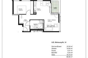 **  2-Zimmer Wohnung  ** – Steigstr. 74, 70565 Rohr, Stuttgart – Vorschaubild 2