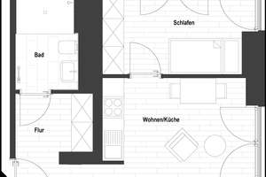 Sanierte 2-Zimmer Wohnung in Flingerns Herzstück (WE 1.06) | mit EBK! – 40233 Flingern Nord, Düsseldorf – Vorschaubild 2