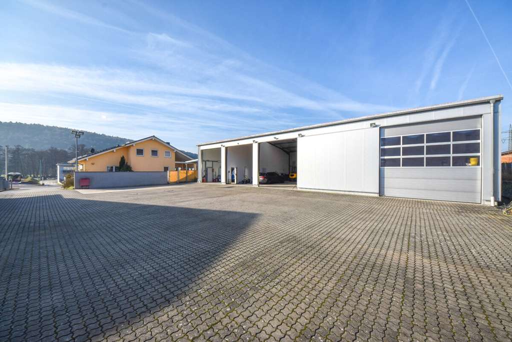 Immobilie in Elsenfeld - DIETZ: Einzigartiges Architektenhaus mit Einliegerwohnung, Pool und Gewerbehalle für Ihr Unternehmen - Bild 3