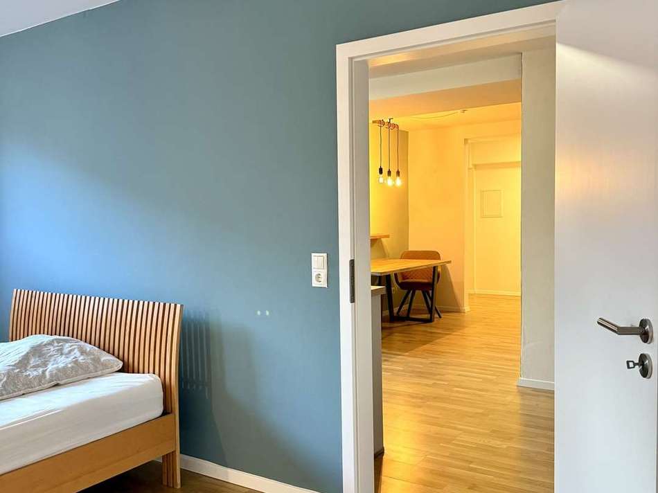 Schlafen Blick zur Küche