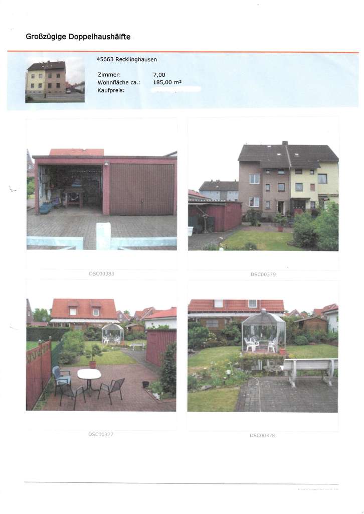 Geräumige, günstige 7-Zimmer-Doppelhaushälfte in Recklinghausen