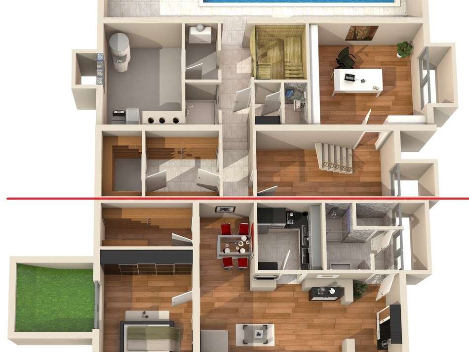 Grundriss Einliegerwohnung und