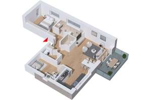 Großzügige barrierefreie 3-Zi-Wohnung in Münster Albachten neuwertig mit Gäste-WC und PKW-Stellplatz – Die vollständige Adresse der Immobilie erhältst du vom Anbieter., 48163 Albachten, Münster – Vorschaubild 42