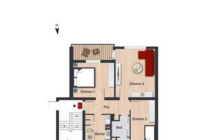 3-Zimmer-Wohnung im Grünen // EG rechts – Schlesierweg 43, 38440 Laagberg, Wolfsburg – Vorschaubild 4
