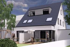 Eckhaus Effizienzklasse A+, KfW 40 mit PV-Anlage, Wärmepumpe, Fußbodenheizung, Grundstück & Keller