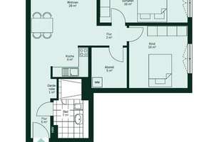 Lebendig wohnen im Simonsveedel Weidenpesch: 3-Zimmer-Wohnung mit Stellplatz und Blick ins Grüne – Simonskaul 48, 50737 Weidenpesch, Köln – Vorschaubild 2