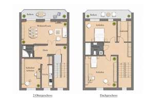 Ganz oben: Wohnung über zwei Ebenen in stilvoller Stadtvilla mit zwei Balkonen – Die vollständige Adresse der Immobilie erhältst du vom Anbieter., 40545 Oberkassel, Düsseldorf – Vorschaubild 16