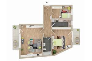 Großzügige 3-Zimmer-Wohnung mit zwei Balkonen in ruhiger Lage von München-Moosach – Caubstraße 17, 80993 Alt-Moosach, München – Vorschaubild 15