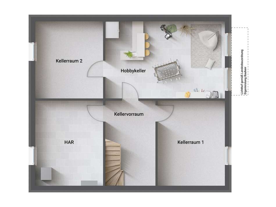 Grundrissbeispiel SW Hobbykell