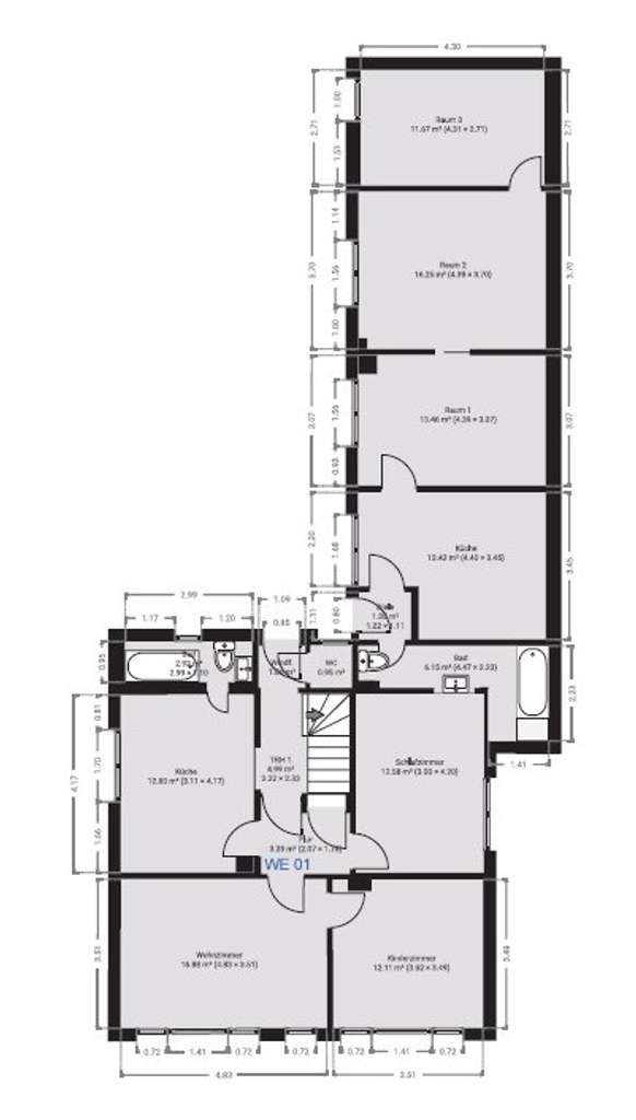 Immobilie in Bürstadt - *6,50 % Rendite - Wohnhaus mit 4 Einheiten in ruhiger Lage* - Bild 1