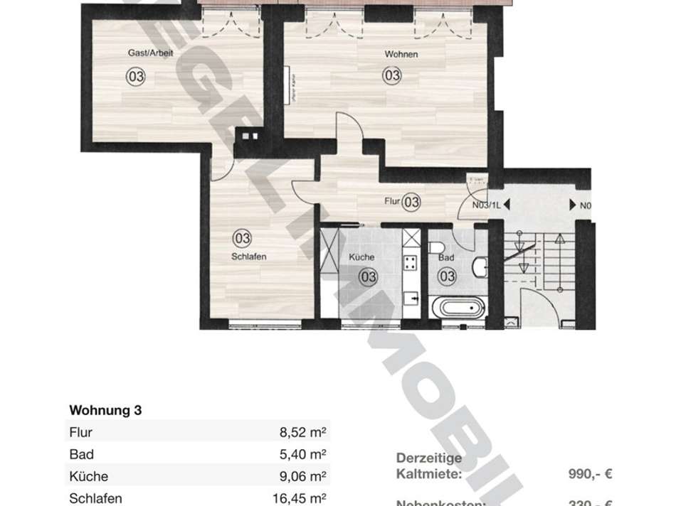 Erdgeschoss Wohnung 3
