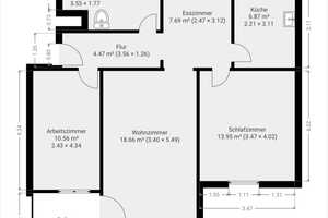 Helle 3,5 Zi. Wohnung, 70qm, EBK, Balkon, in Wolfsburg-Detmerode zu vermieten – Theodor-Heuss-Str. 27, 38444 Wolfsburg – Vorschaubild 15