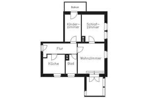Ideal für Paare: 3-R-Wohnung mit großem Esszimmer, Balkon & Home-Office im 3. OG – Südstraße 5, 8527 Südvorstadt, Plauen – Vorschaubild 2