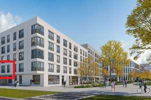 Wohnen in hochwertigen Ambiente. 2 Zi-Wohnung im Neubau Lorettoviertel „PANDION NEXT“ – Neusser Straße 85, 40219 Düsseldorf – Vorschaubild 1