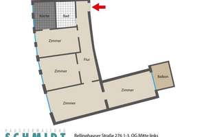 3-Zimmer-Wohnung mit Balkon in Essen-Bergerhausen! – Rellinghauser Straße 276, 45136 Bergerhausen, Essen – Vorschaubild 14