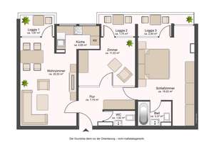 RESERVIERT - Helle 3-Zimmer-Penthouse-Wohnung über den Dächern Hamburgs – Die vollständige Adresse der Immobilie erhältst du vom Anbieter., 22455 Niendorf, Hamburg – Vorschaubild 17