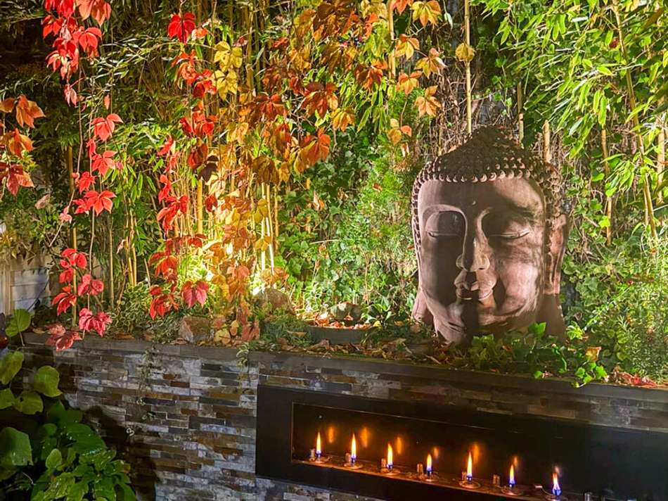 Außenbereich bei Abend