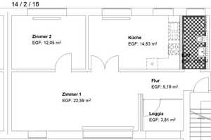 Extravagante 2 ZKB mit Wohnküche & Loggia! – Frankenberger Straße 26, 34127 Kassel – Vorschaubild 2