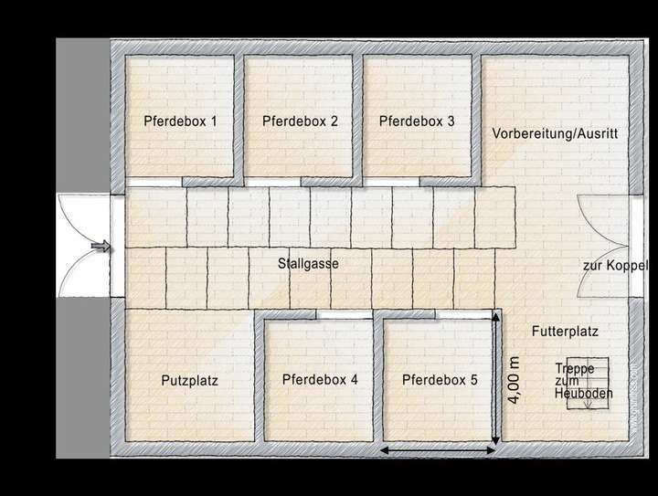 Grundriss Pferdestall