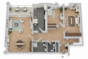 Charmante 3-Zimmer-Eigentumswohnung mit Balkon in der Innenstadt von Münster mit Erbbaurecht – Die vollständige Adresse der Immobilie erhältst du vom Anbieter., 48143 Überwasser, Münster – Vorschaubild 4