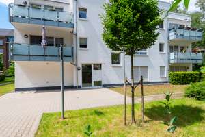 NUR MIT WOHNBERECHTIGUNGSSCHEIN !! Moderne, ruhige & barrierearme 2-Raum Wohnung m. Terrasse am Park