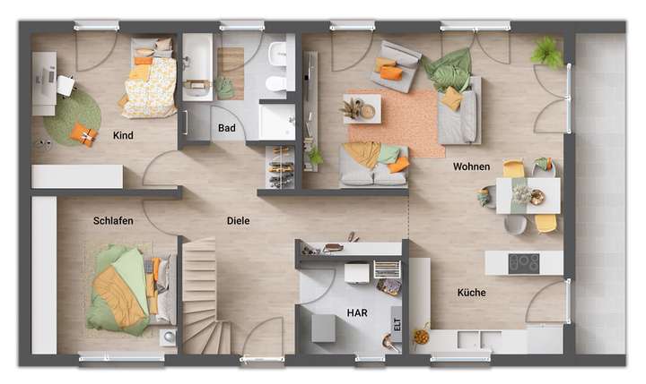 Grundrissbeispiel EG