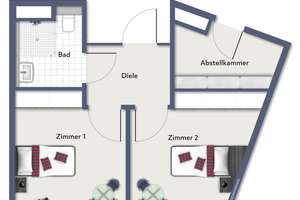 Provisionsfrei! Attraktives Pflegeapartment als Kapitalanlage – Sicher & nachhaltig vermietet! – Die vollständige Adresse der Immobilie erhältst du vom Anbieter., 76227 Durlach, Karlsruhe – Vorschaubild 8