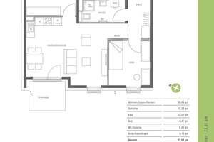 ++ AKTION ++ Lichtdurchflutete 3-Zimmer-Wohnung mit Westterrasse + in Kürze bezugsfertig + – Die vollständige Adresse der Immobilie erhältst du vom Anbieter., 80937 Am Hart, München – Vorschaubild 9
