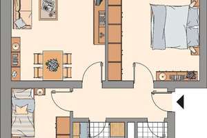 Demnächst Bezugsfertig! 3-Zimmer-Wohnung im Erdgeschoss mit Balkon – Warendorfer Straße 45, 45892 Resser Mark, Gelsenkirchen – Vorschaubild 4