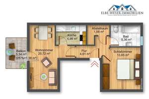 Ruhig gelegene 2-Zimmer-Wohnung in Bremen-Walle zu vermieten – Die vollständige Adresse der Immobilie erhältst du vom Anbieter., 28219 Walle (Ortsteil), Bremen – Vorschaubild 6