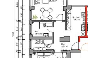 Erstbezug nach Kernsanierung – hochwertige 2-Zimmer-Wohnung mit neuer Einbauküche in Mainz Neustadt – Bonifaziusplatz 7, 55131 Neustadt, Mainz – Vorschaubild 15