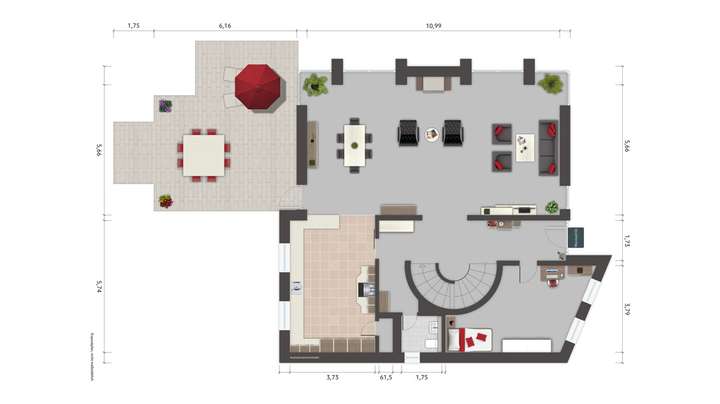 Grundriss, Erdgeschoss