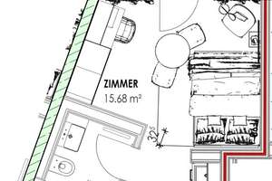 Dachterrasse! Nur für Studenten und Azubis! Top Ausstattung in Top Lage – Hofgartenweg 14, 93051 Kumpfmühl-Ziegetsdorf-Neuprüll, Regensburg – Vorschaubild 14