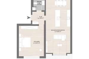 Stilvoll kernsanierte 2-Zimmer-Wohnung mit Balkon, Einbauküche und Panoramablick  – Die vollständige Adresse der Immobilie erhältst du vom Anbieter., 70192 Killesberg, Stuttgart – Vorschaubild 5