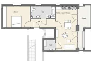 2-Zimmer-Neubauwohnung in den Hellwinkelterrassen – Reislinger Straße 34 D, 34446 Hellwinkel, Wolfsburg – Vorschaubild 8