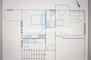 Tauschwohnung: 52 qm 2-Zimmer Wohnungmit 2 Balkon＆EBK in Linden-Limmer