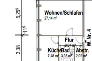 helle 1 Zimmer Wohnung mit separater Küche, Abstellkammer und Aufzug – Beekstr. 45, 47051 Altstadt, Duisburg – Vorschaubild 5