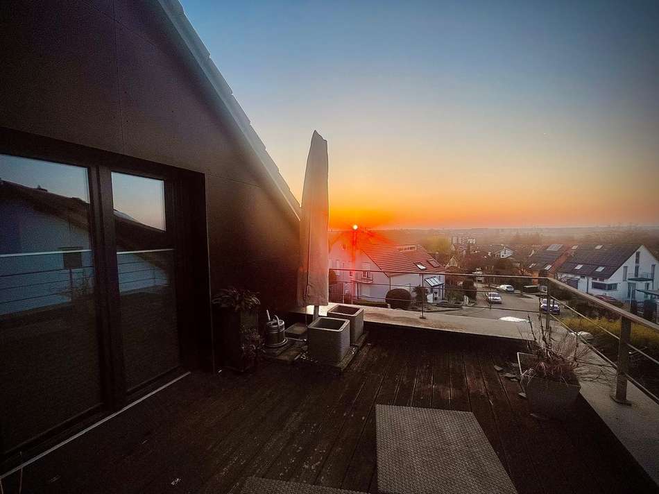 Blick von der Dachterrasse...