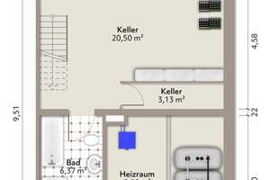 Familiengerechte Doppelhaushälfte mit Keller und großer Doppelgarage auf weitläufigem Grundstück – Die vollständige Adresse der Immobilie erhältst du vom Anbieter., 21079 Wilstorf, Hamburg – Vorschaubild 38