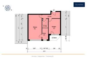 Sanierte, vermietete 2-Zimmer Kapitalanlage mit 3% Renditepotenzial nebst Balkon – Die vollständige Adresse der Immobilie erhältst du vom Anbieter., 22047 Wandsbek (Ortsteil), Hamburg – Vorschaubild 11