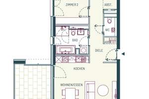 Wohnung mit großem  Balkon  EBK TG-Stellplätze – Augustastraße 12, 65185 Südost, Wiesbaden – Vorschaubild 18