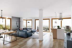Modernes Architektenhaus, 5 Zimmer Terrassenwohnung mit Ausblick